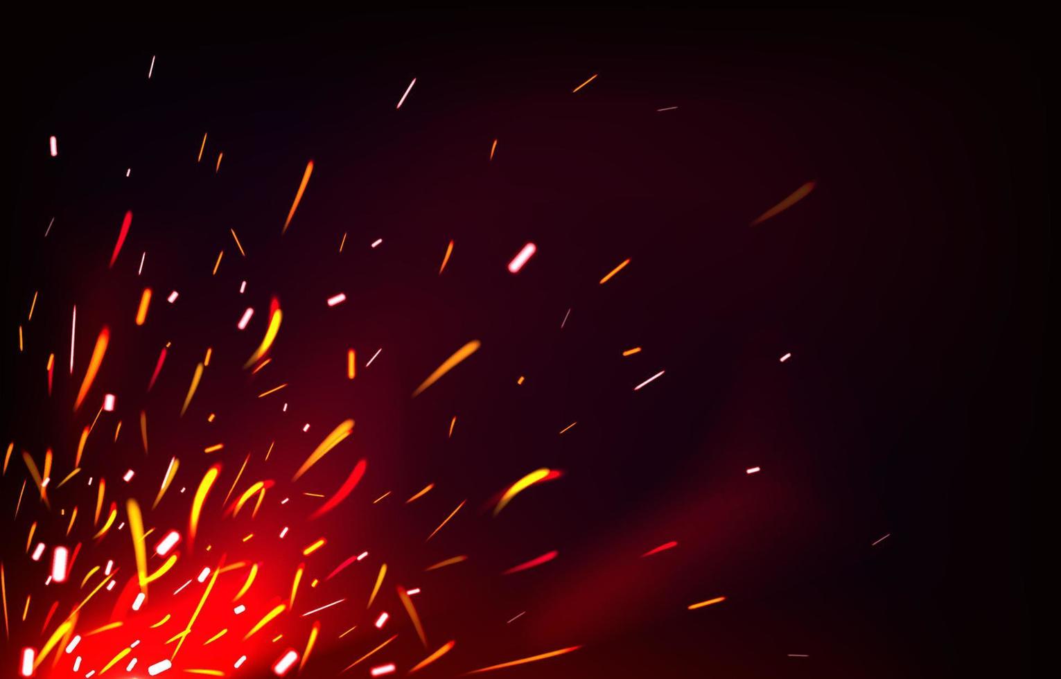 Realistic Fire Flare Effect vector