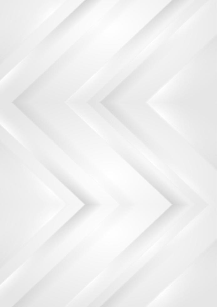 Grey white smooth stripes abstract tech minimal background vector