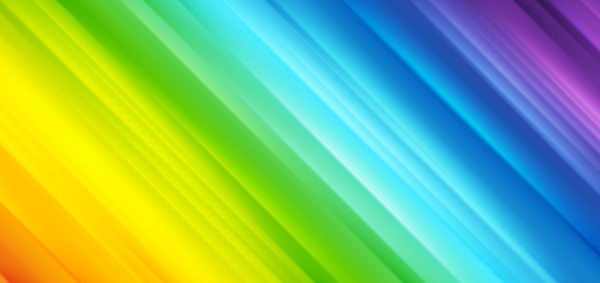 Colorful rainbow smooth stripes abstract tech background vector