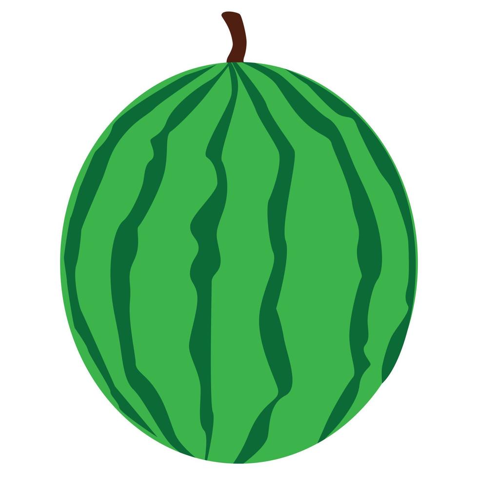 Isolated watermelon icon on a white background, Vector illustration.