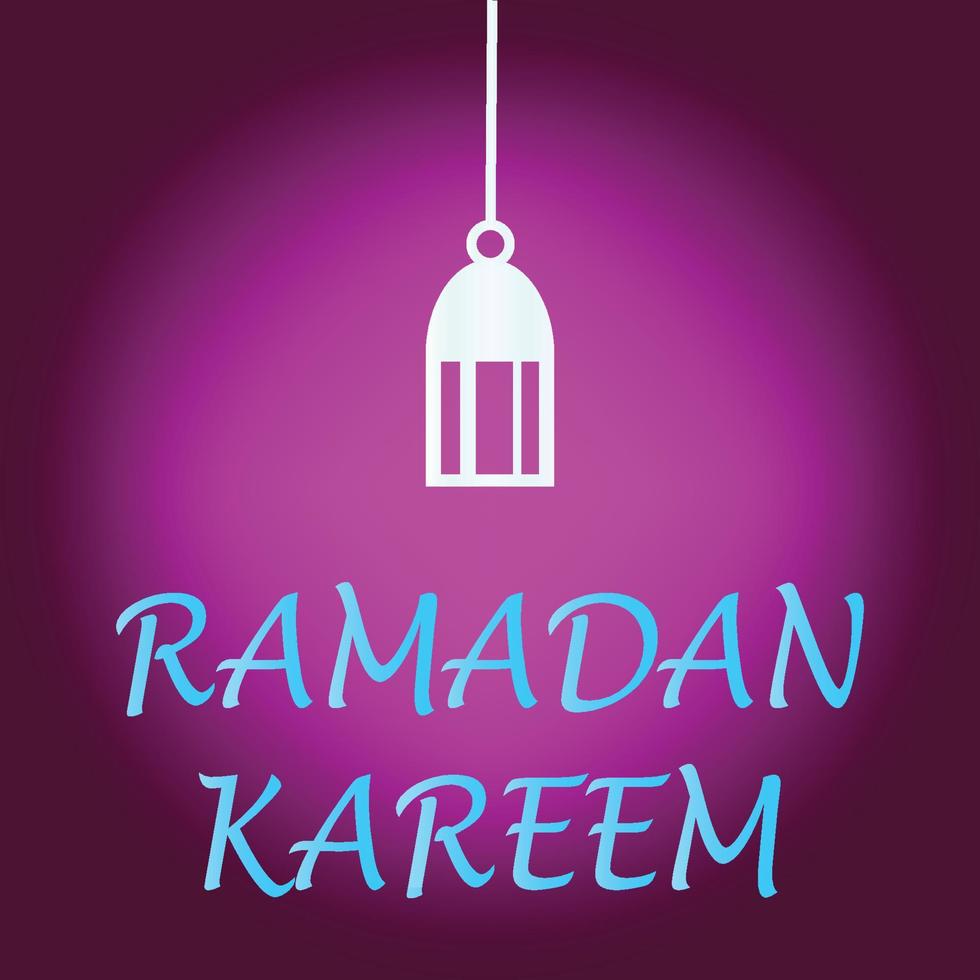 Ramadan Kareem Islamic greeting card background vector illustration. The holy month of the Muslim community.