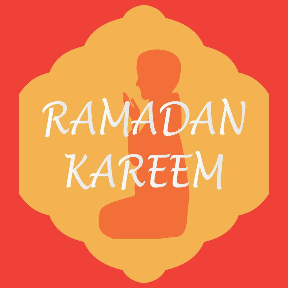 Ramadán kareem islámico saludo tarjeta antecedentes vector ilustración. el santo mes de el musulmán comunidad.