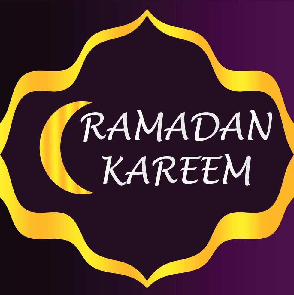 Ramadan Kareem Islamic greeting card background vector illustration. The holy month of the Muslim community.