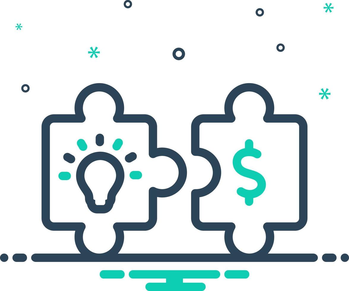 mix icon for acquisition vector