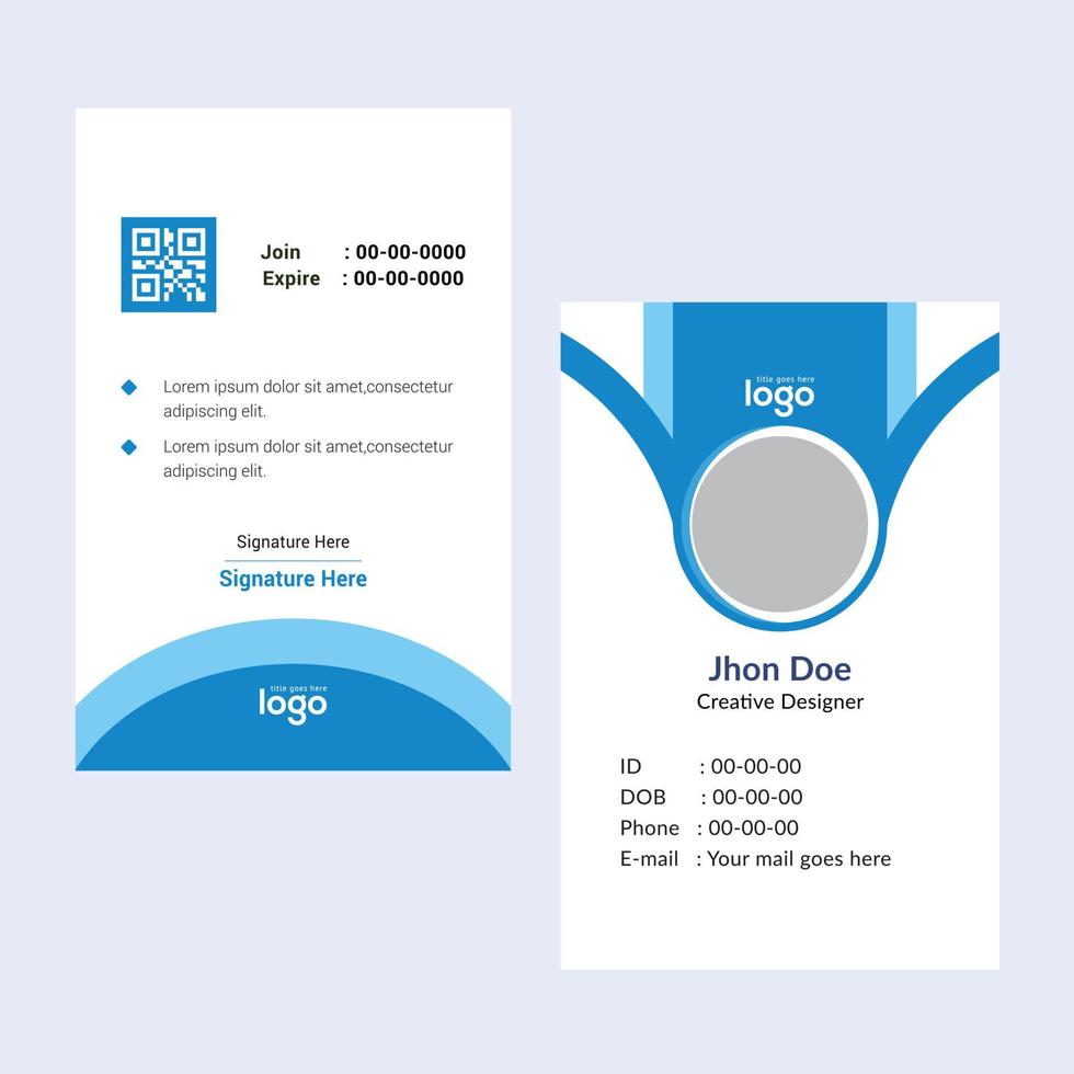 Creative Templates Business Card. Blue Business Cards. Professional and elegant abstract card templates perfect for your company and job title. vector design templates. clean business cards.