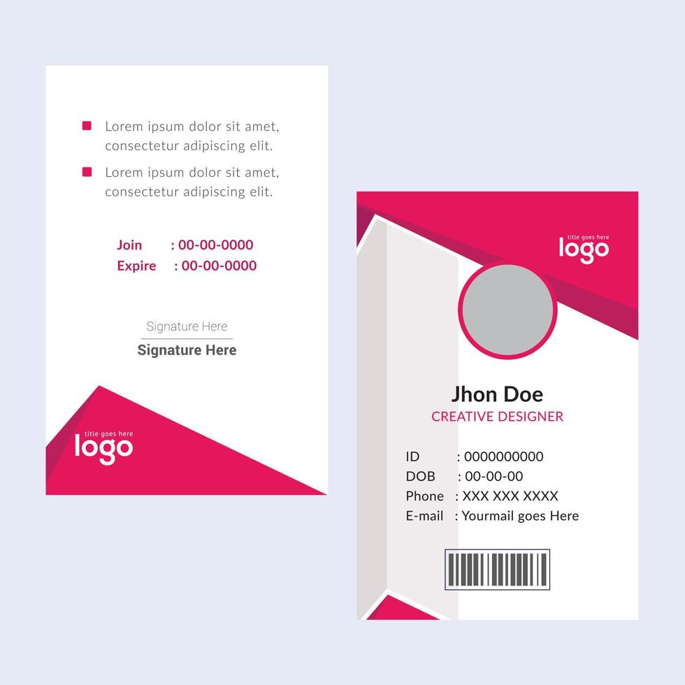 Creative Templates Business Card. Pink Business Cards. Professional and elegant abstract card templates perfect for your company and job title. vector design templates. clean business cards.