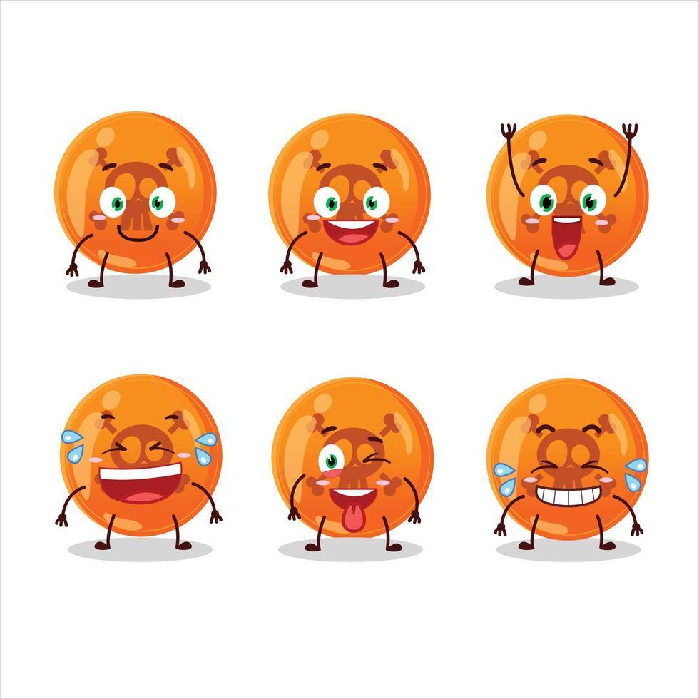 Cartoon character of halloween dangerous with smile expression vector