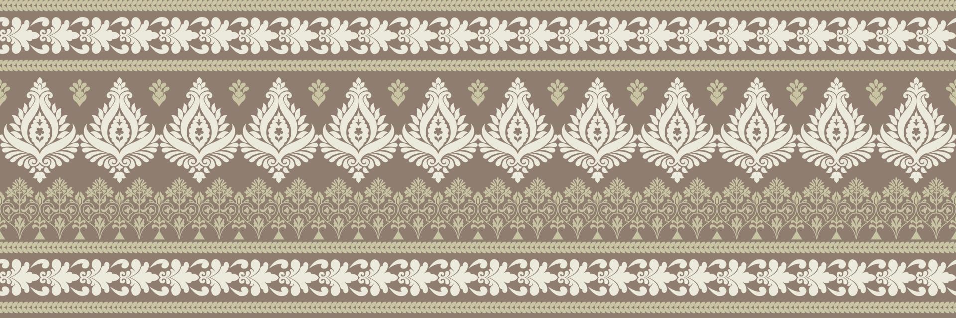Ethnic pattern. Bandana Print. Silk neck scarf or kerchief. Design for Saree, Patola, Sari, Dupatta, textile. Tile patterns. Aztec style. Floral vintage. Bohemian Indian motif style. Clothing. Vector. vector