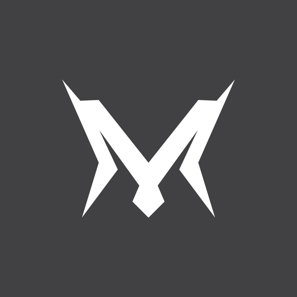 M Letter Logo Design Vector Template