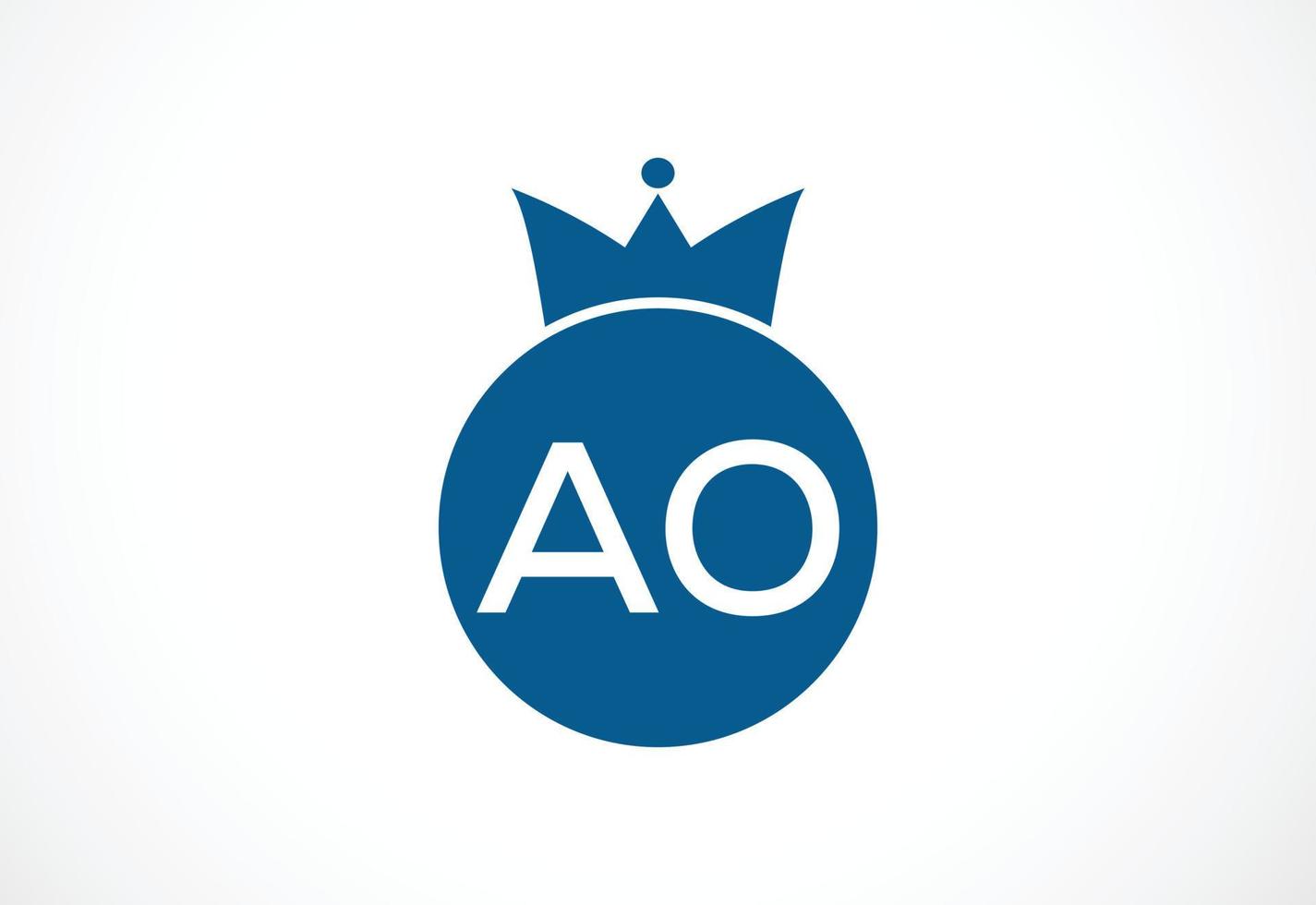 Initial AO Letter logo design, Vector design concept