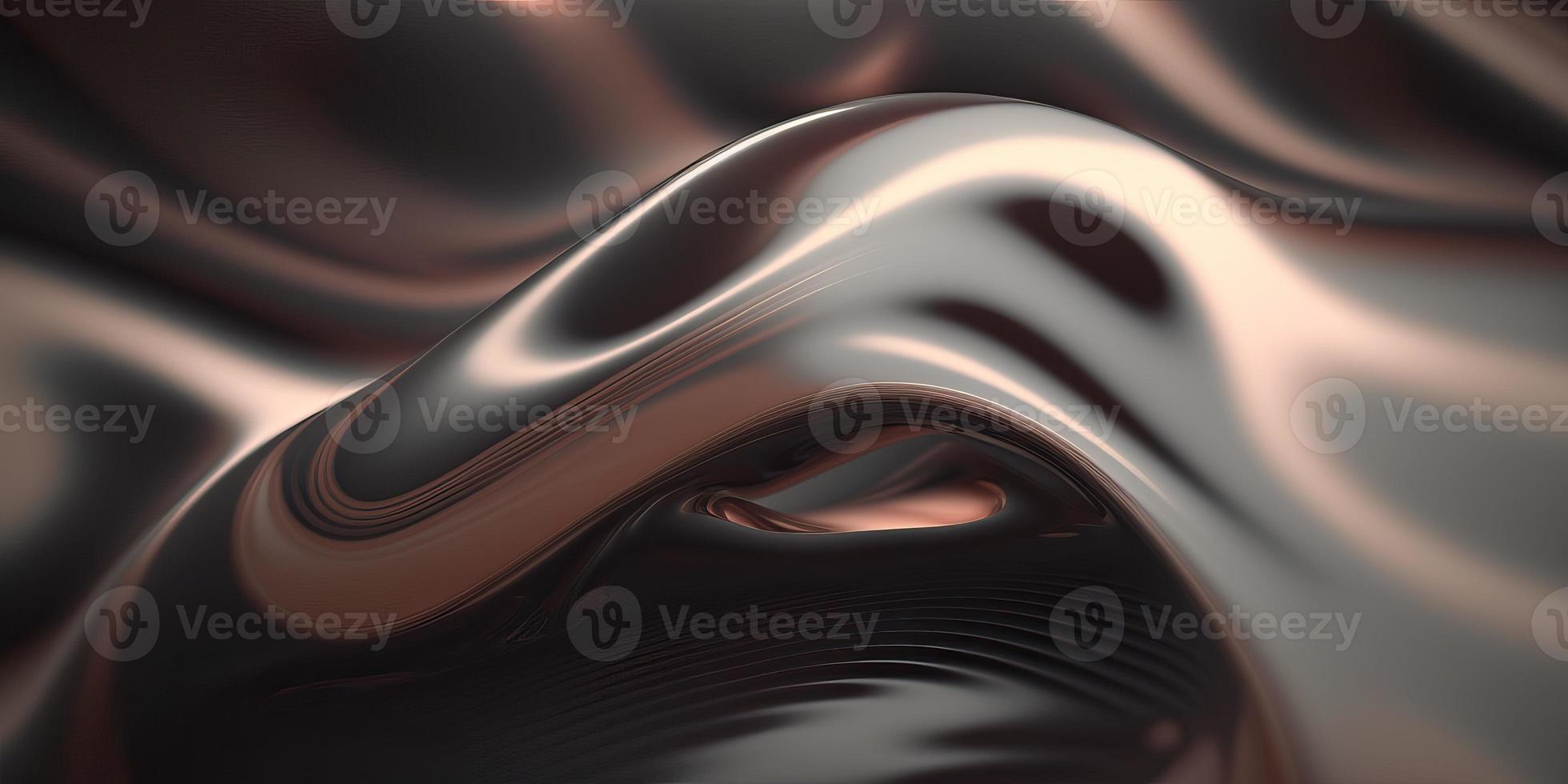 Abstract 3d Wavy Silk Like Render Wallpaper Backdrop, Generative AI photo