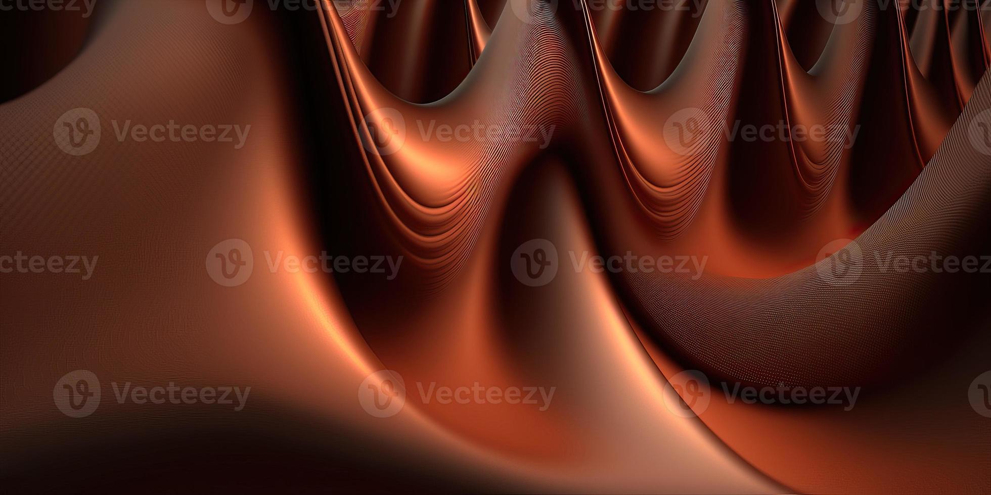 Abstract 3d Wavy Silk Like Render Wallpaper Backdrop, Generative AI photo