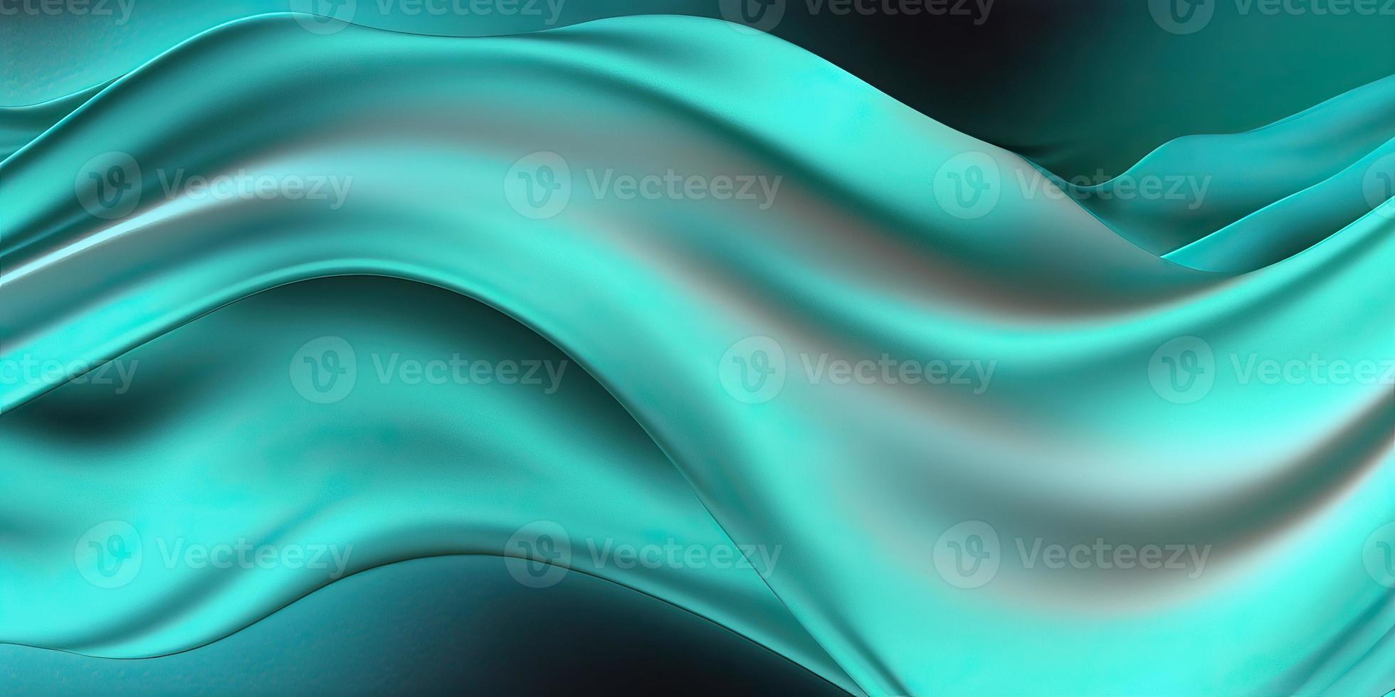 Abstract 3d Wavy Silk Like Render Wallpaper Backdrop, Generative AI photo