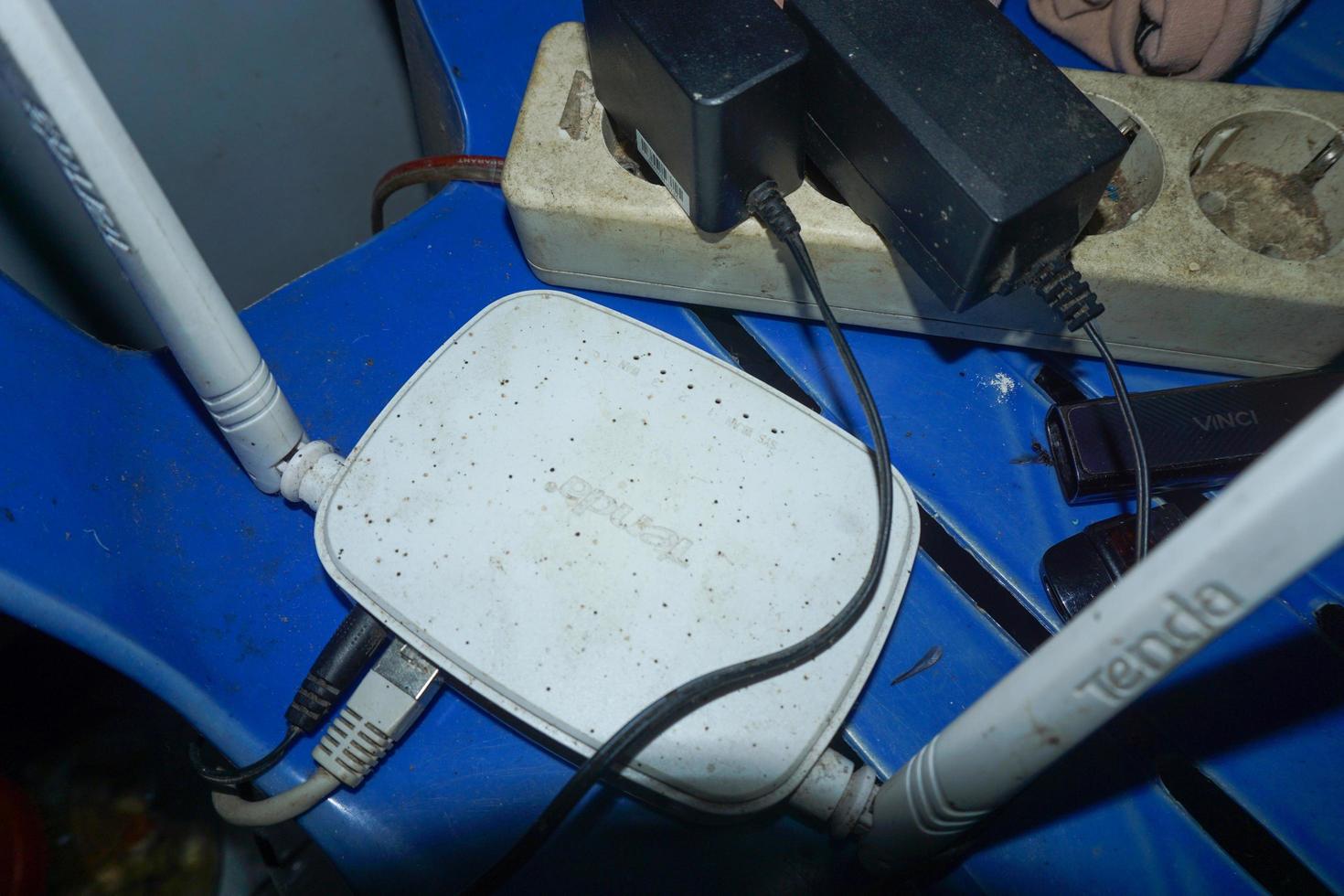 Someone stuck the plug in the socket. someone plugged the phone charger