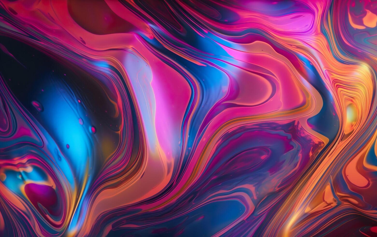 Liquid holographic iridescent background texture. Generative AI ...