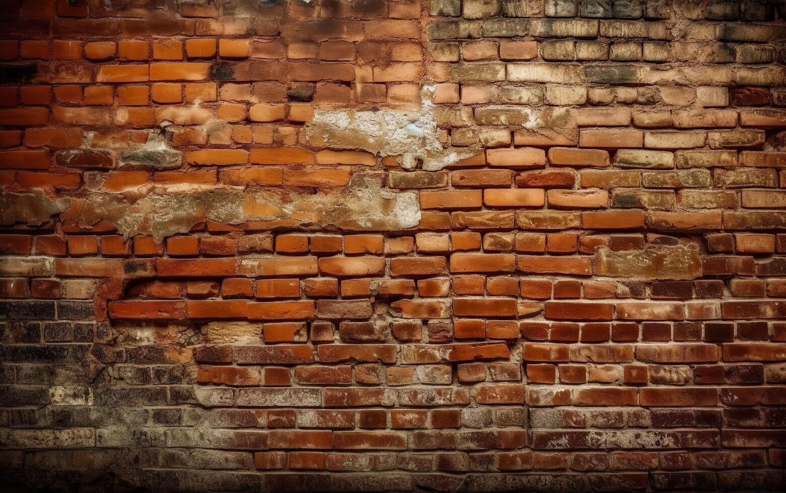 Grunge brick wall backgroundm, photo