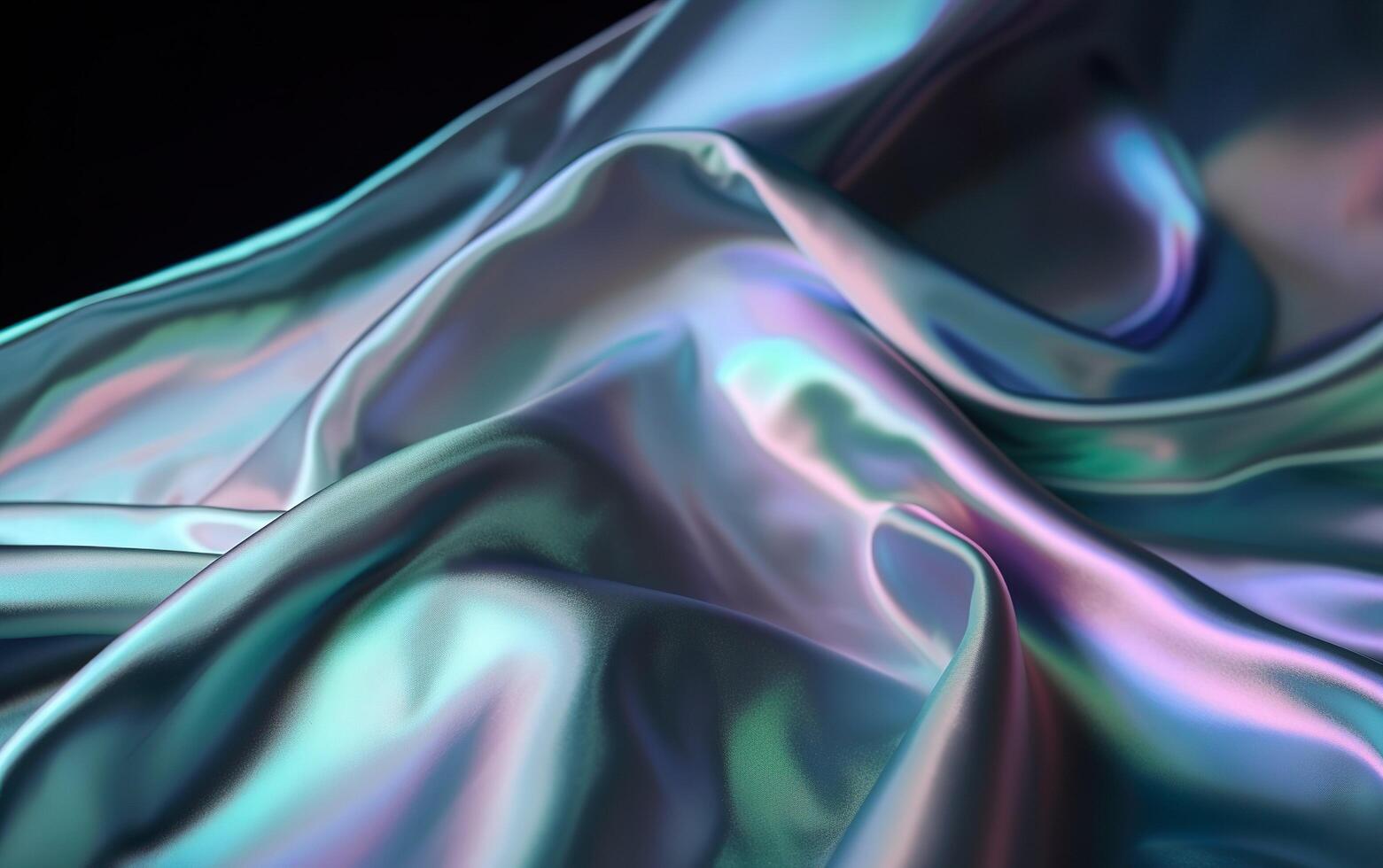 Holographic silk iridescent texture, photo