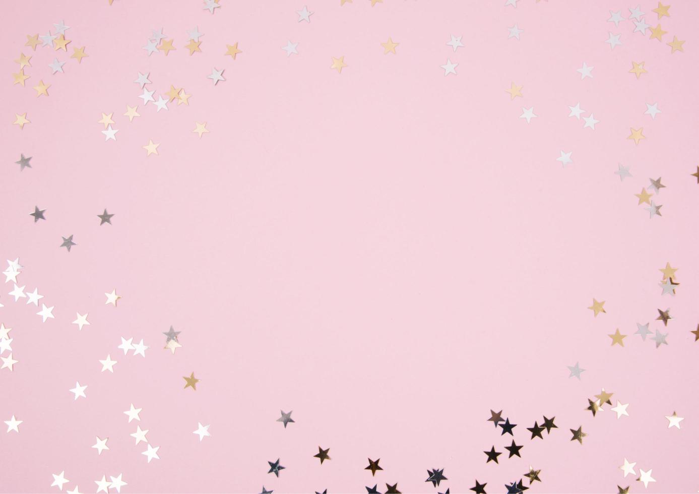 star  with pink background photo