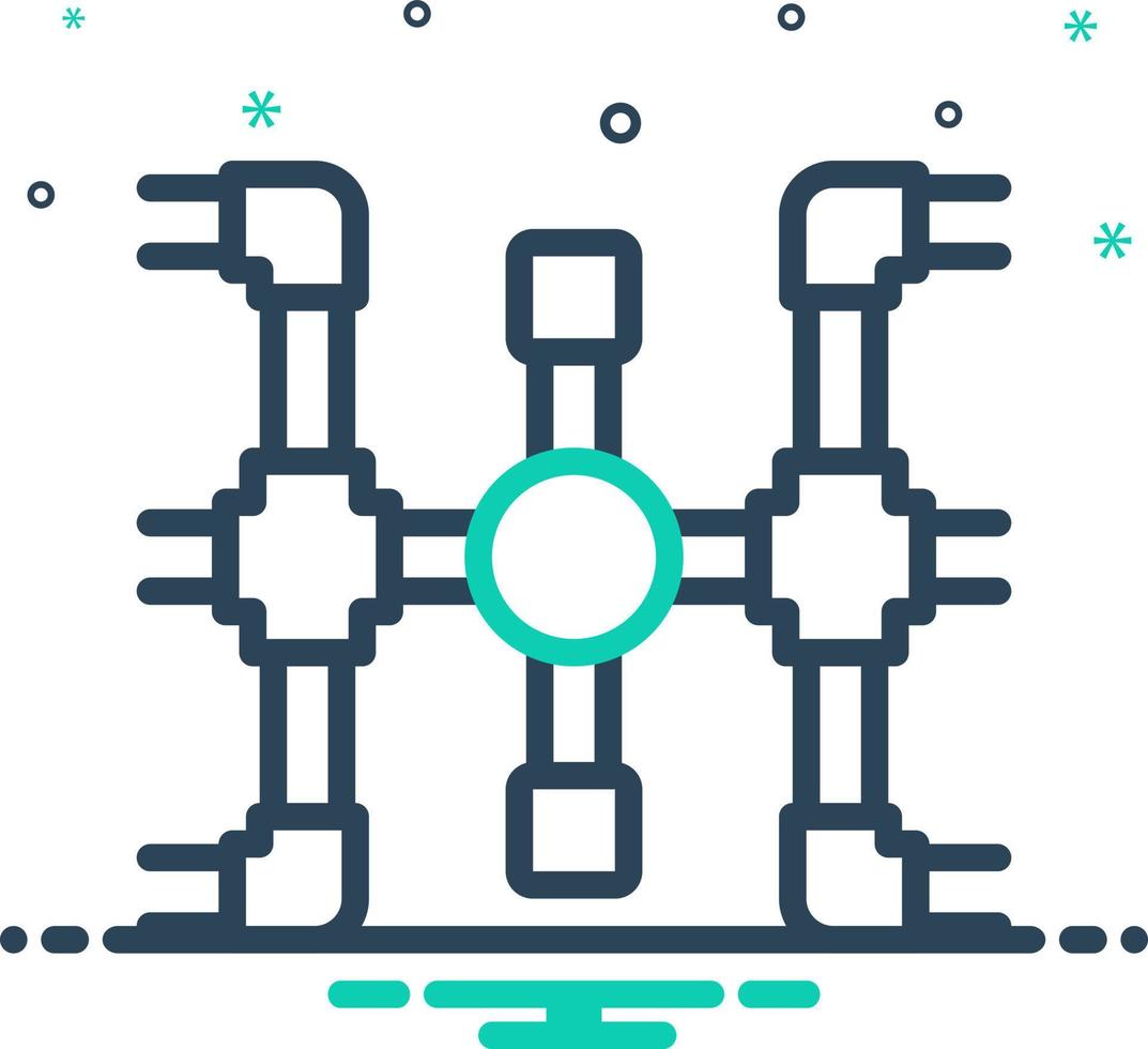 mix icon for pipeline vector