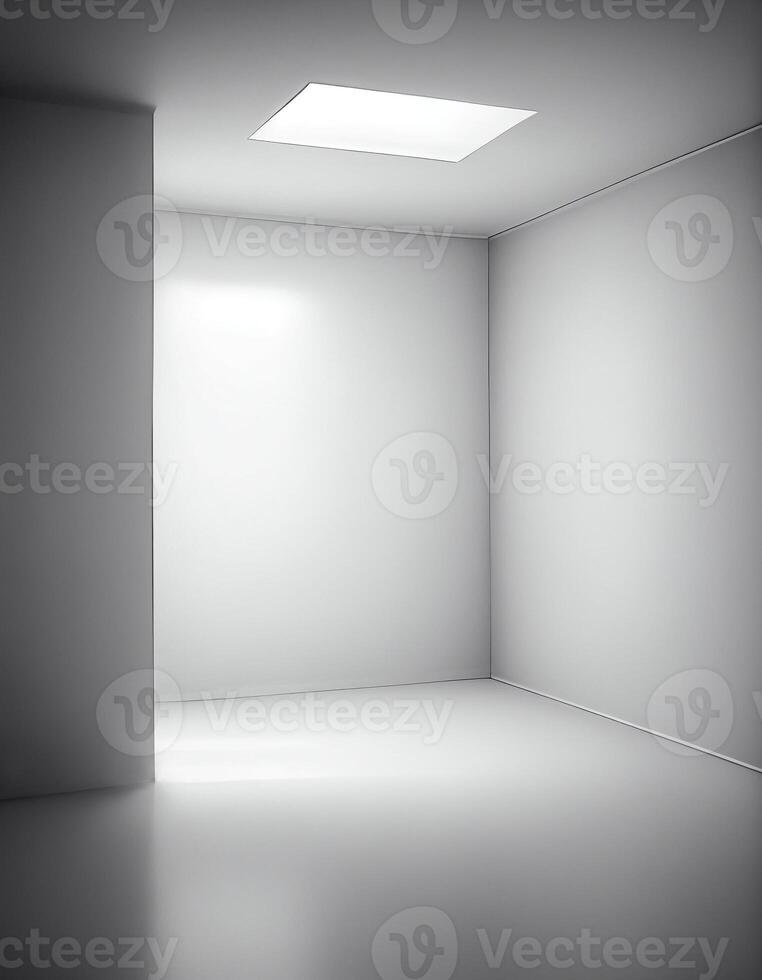 White empty studio room, created with photo