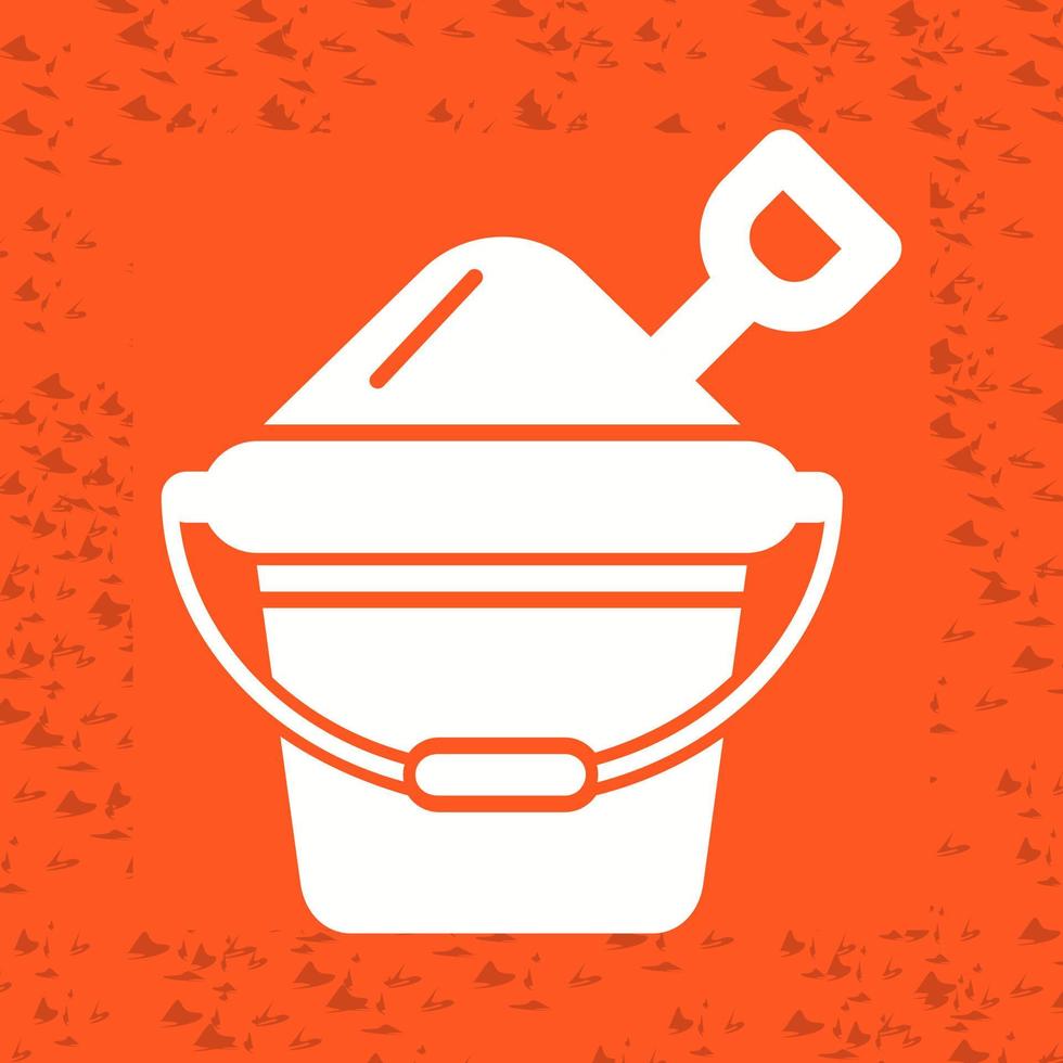 Sand Bucket Vector Icon
