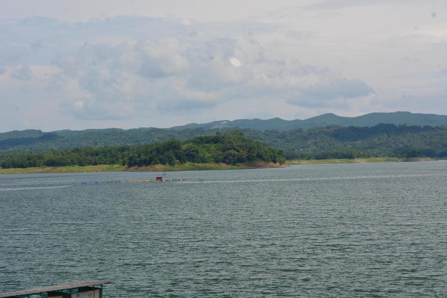 Photo of a reservoir with a freshwater fish farming pond 22350853 Stock