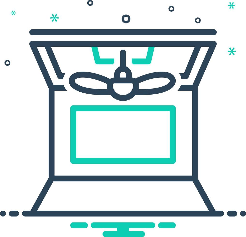 mix icon for ceiling vector