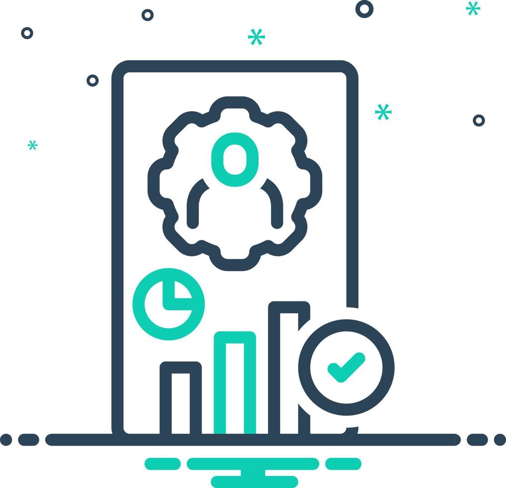 mix icon for consequences vector