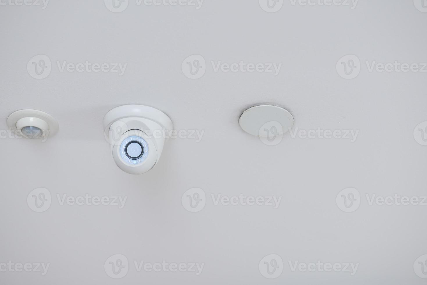 CCTV security camera operating outdoor photo