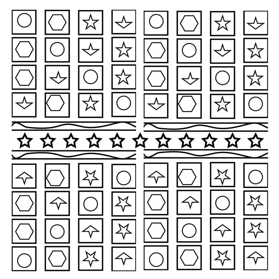 black and white pattern, checked pattern, set of patterns, plaid pattern, seamless graphical pattern design vector