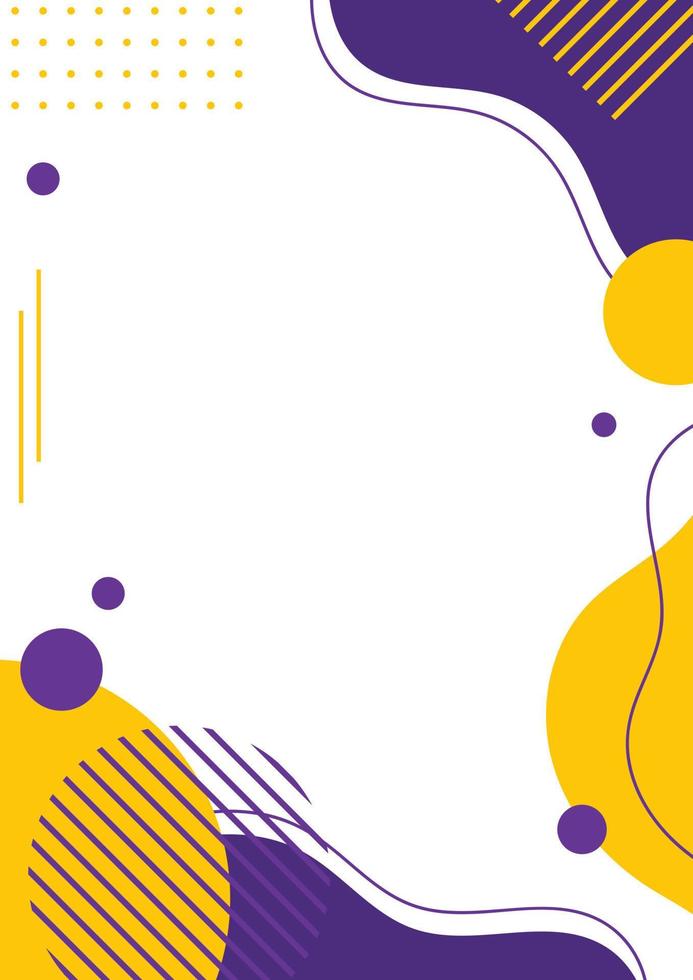 Fluid liquid poster and geometric background of dynamic shapes. Wallpaper gradient with liquid shape. Illustration colorful template banner with soft curve and wave. vector