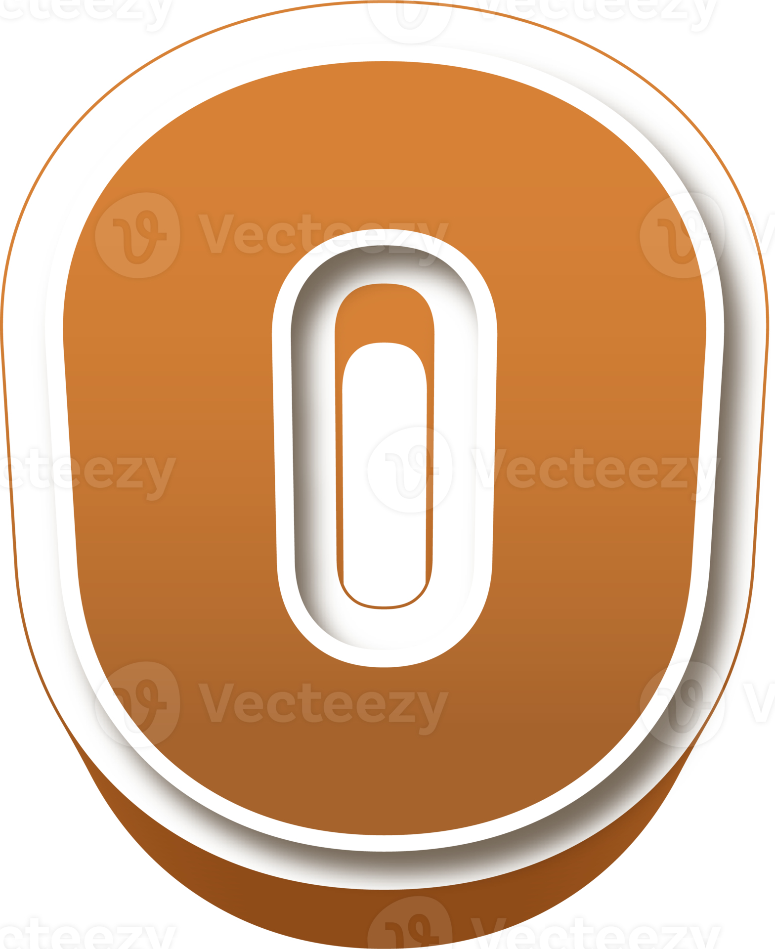 Chocolate 3d Bold Letter O 22351454 PNG