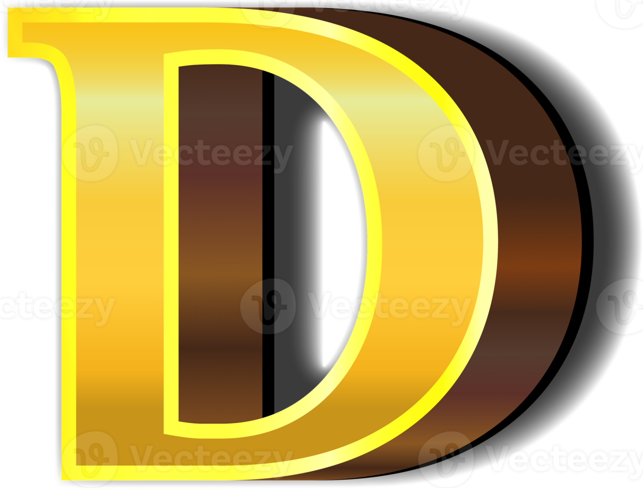 Shiny gold alphabet letters 22351468 PNG