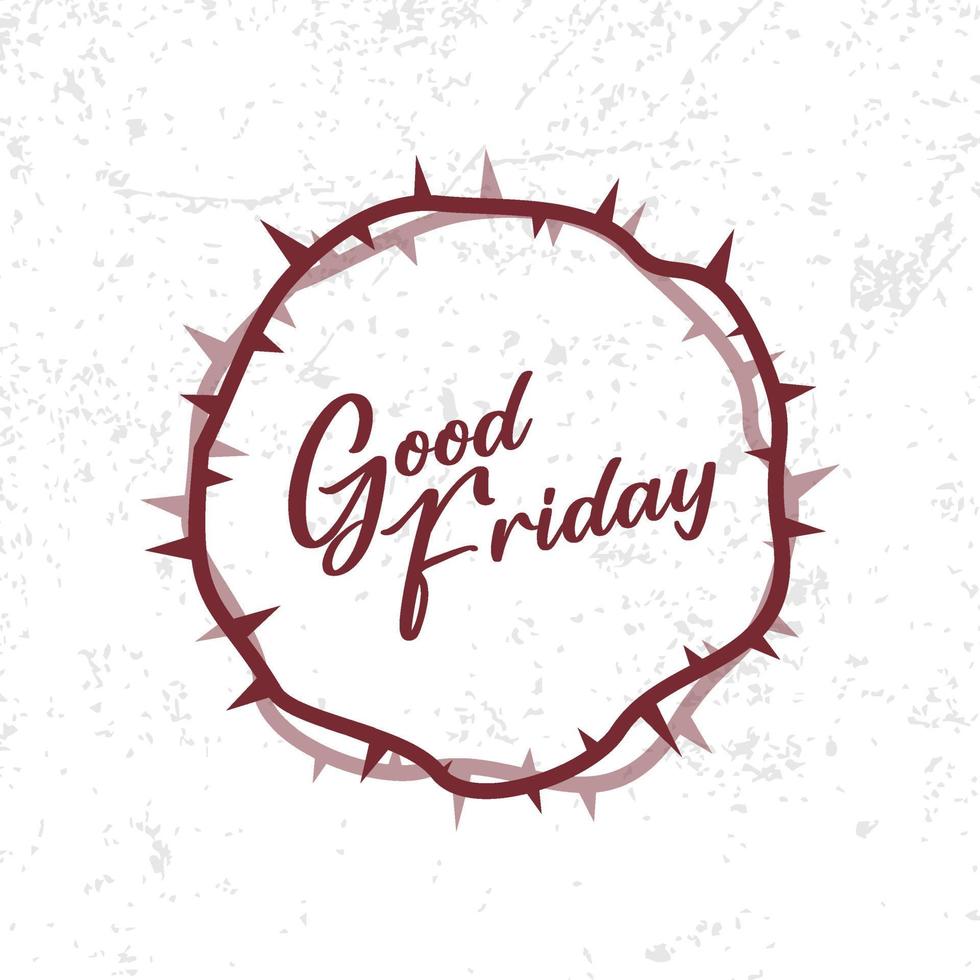 Illustration for Good friday,  happy good friday, vector background illustration