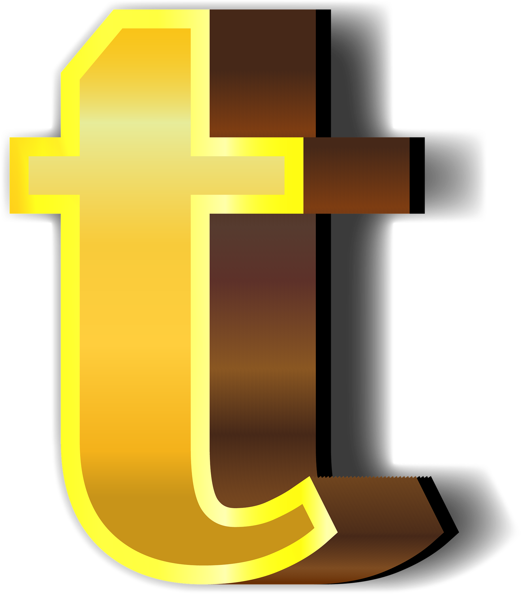 Shiny gold alphabet letters 22351657 PNG