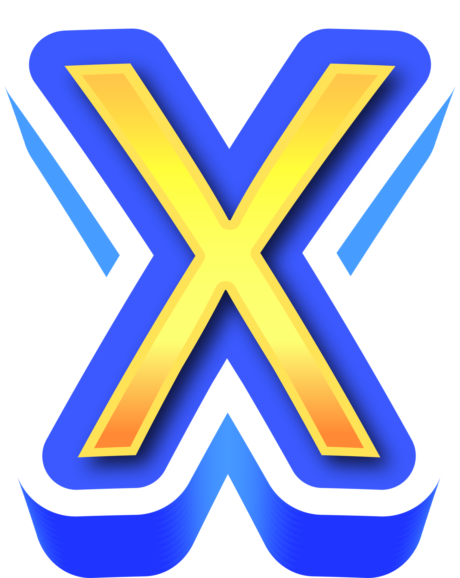 brilhante ouro 3d carta x 22351813 PNG