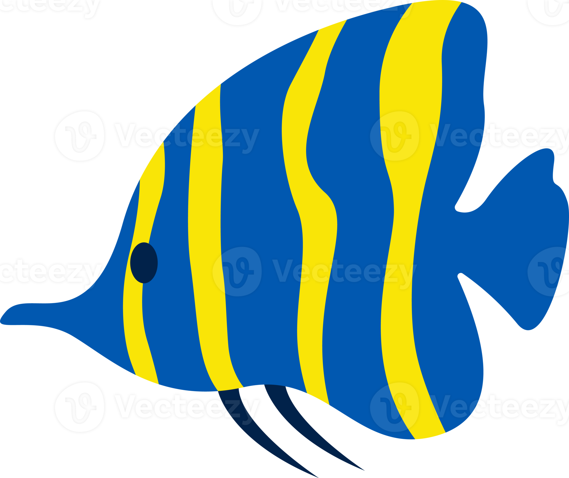 Free Exotic Ocean Fish Simple Flat Clip Art 22351840 PNG with ...