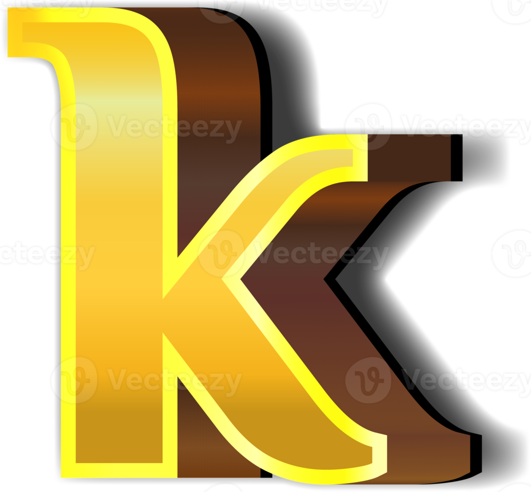 Shiny gold alphabet letters png