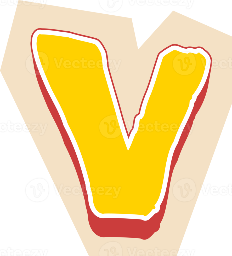 barnslig alfabet brev png