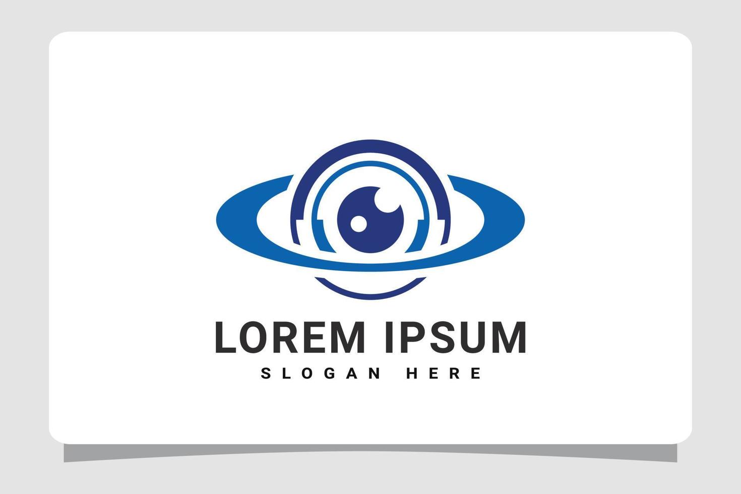 Eye Vision Technology Logo Template Design Inspiration vector