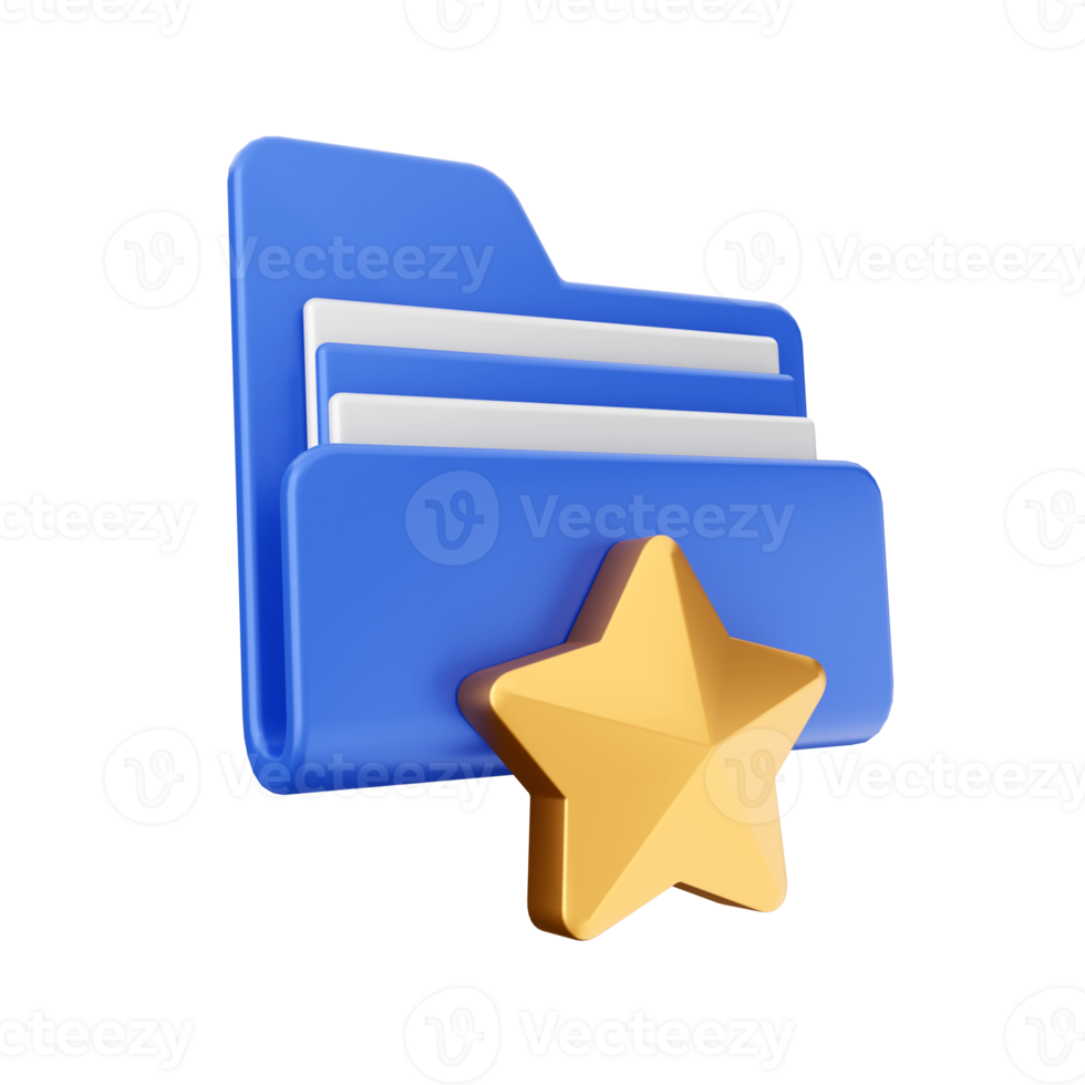 3d folder icon file illustration png