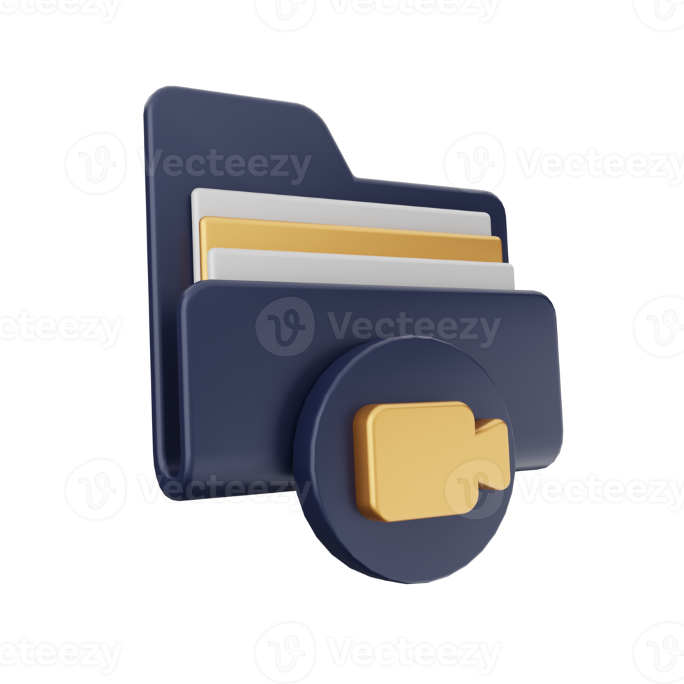 3d folder icon png