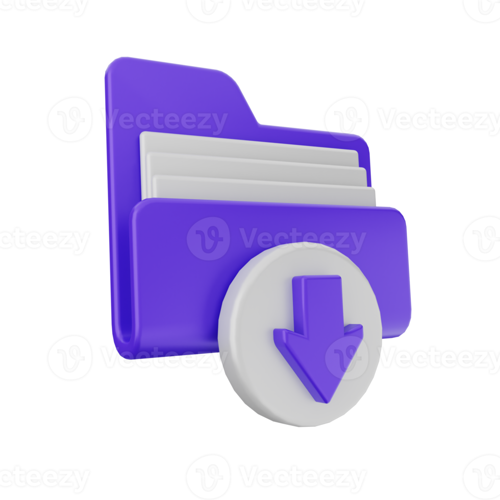 3d folder icon png