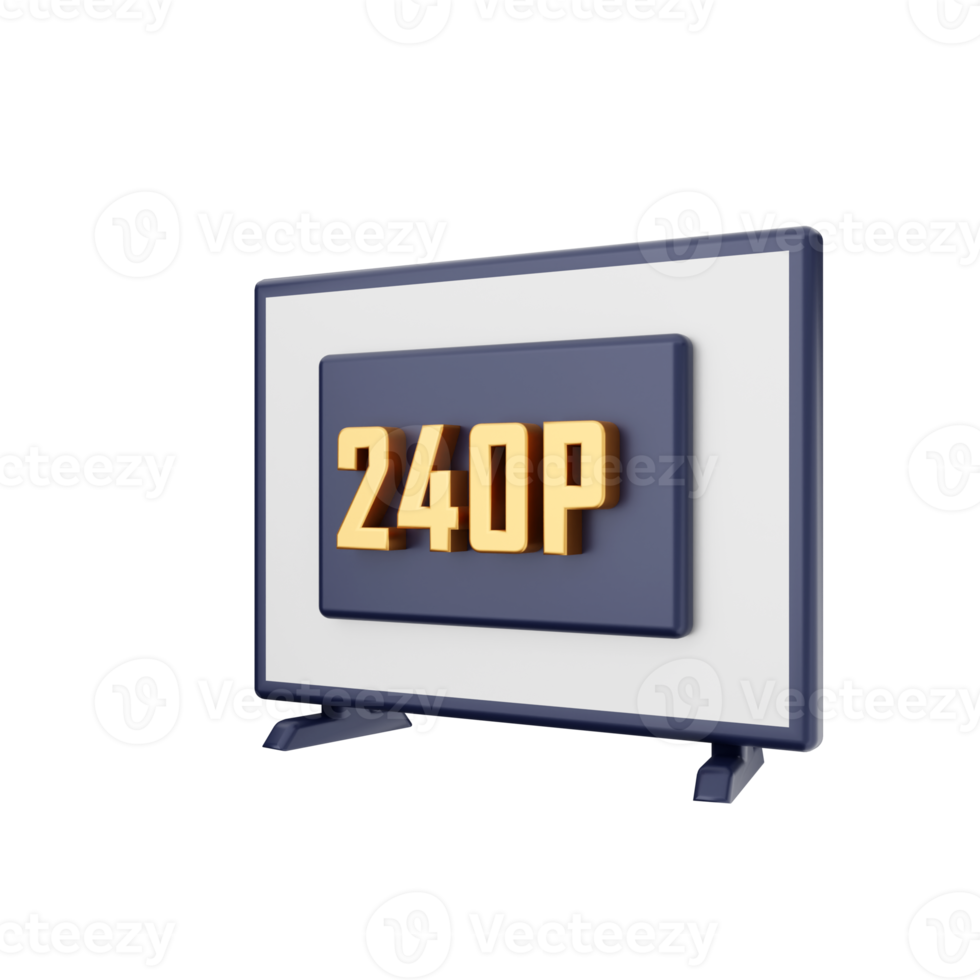 3d smart tv icon illustration png