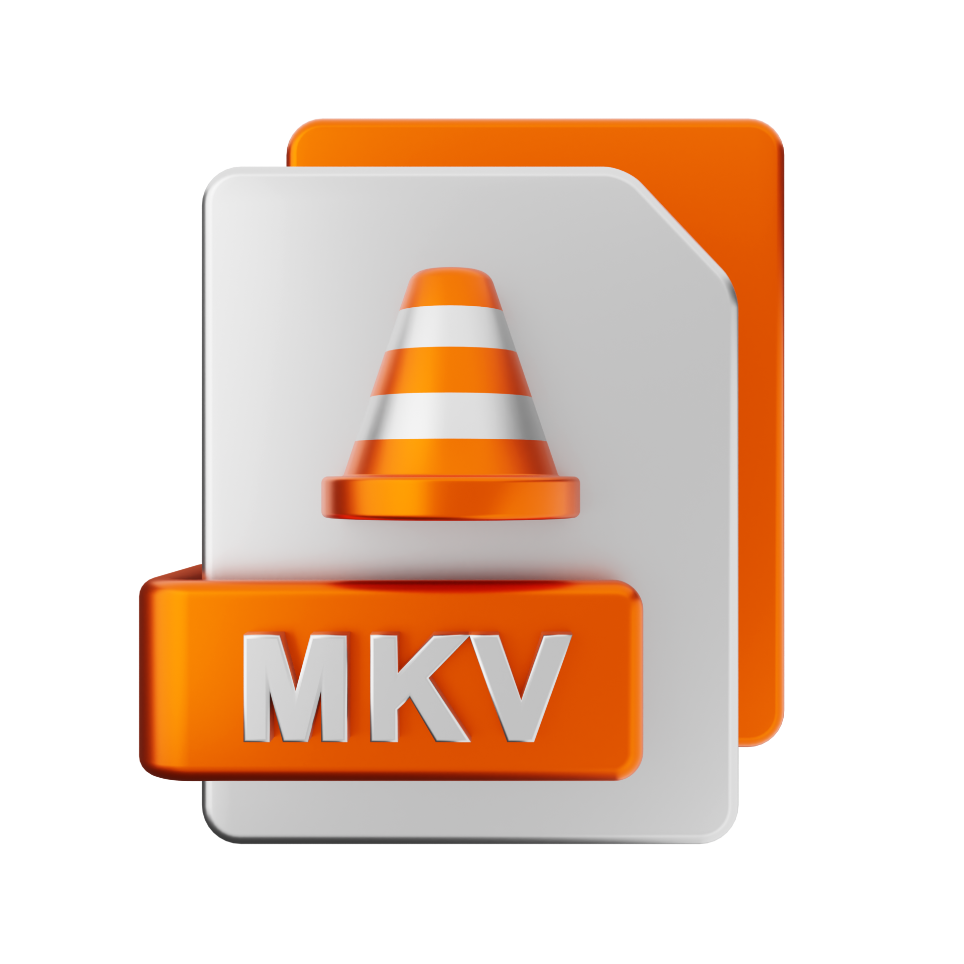 3d mkv file icon illustration 22352405 PNG