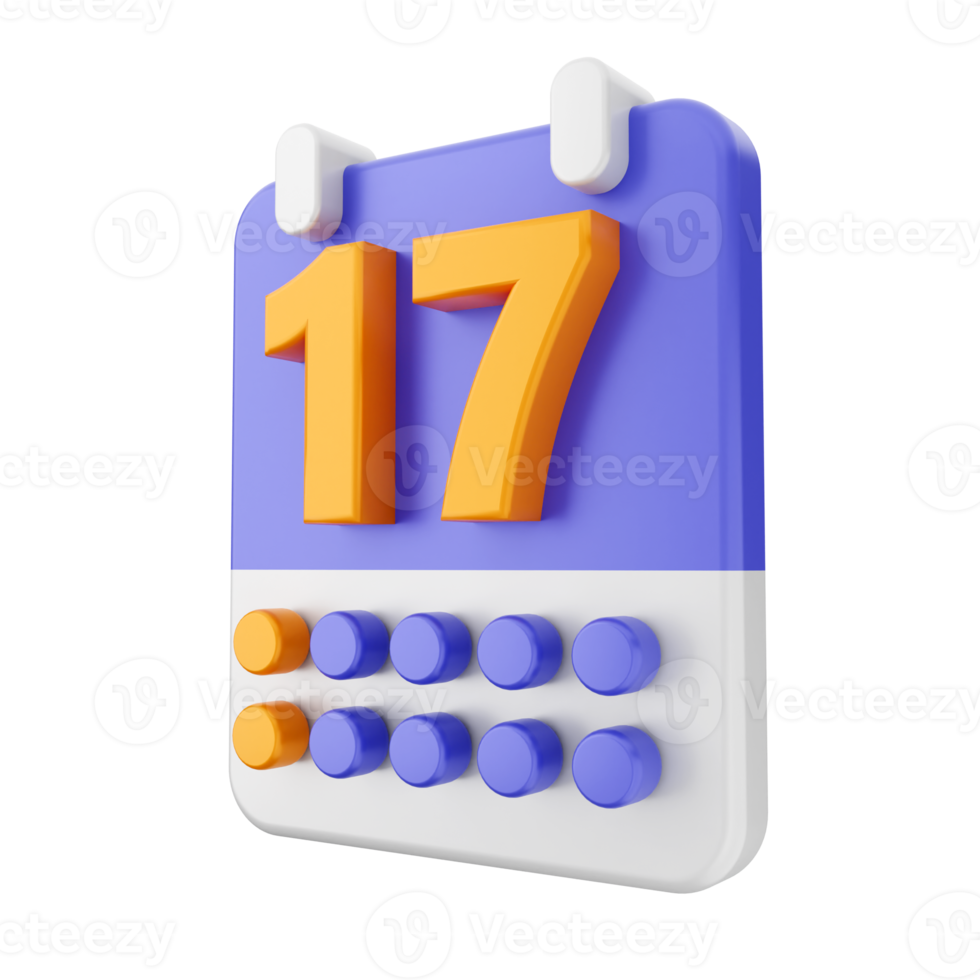 3d kalender ikon illustration png