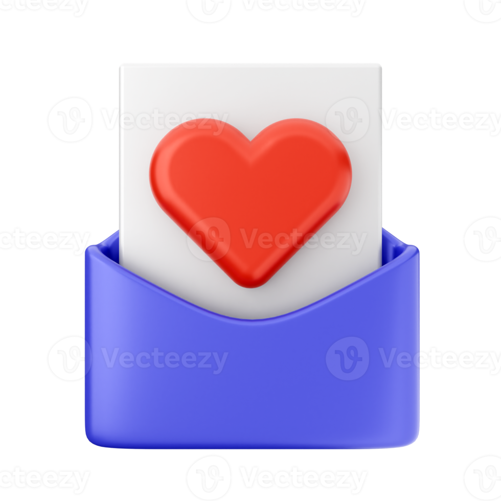 3d valentijnsdag dag icoon illustratie liefde hart geven png
