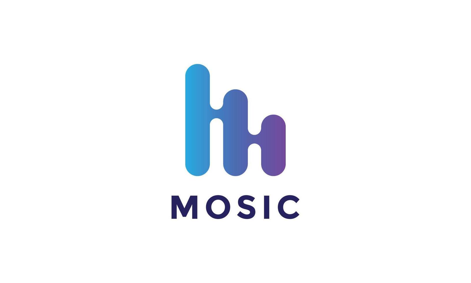 Logo vector equalizer minimalist concept graphic element music sound play electronic frequency sound