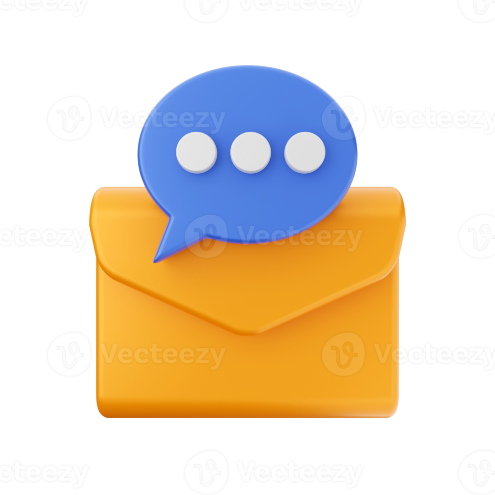 3d mail email message envelope png