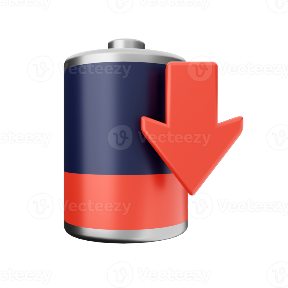 3d battery charge energy icon illustration png